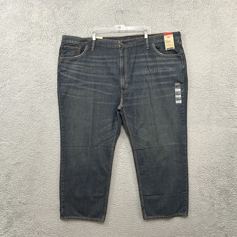Levis Jeans Mens 54x29 Blue Denim 559 Relaxed Straight American Medium Wash Work